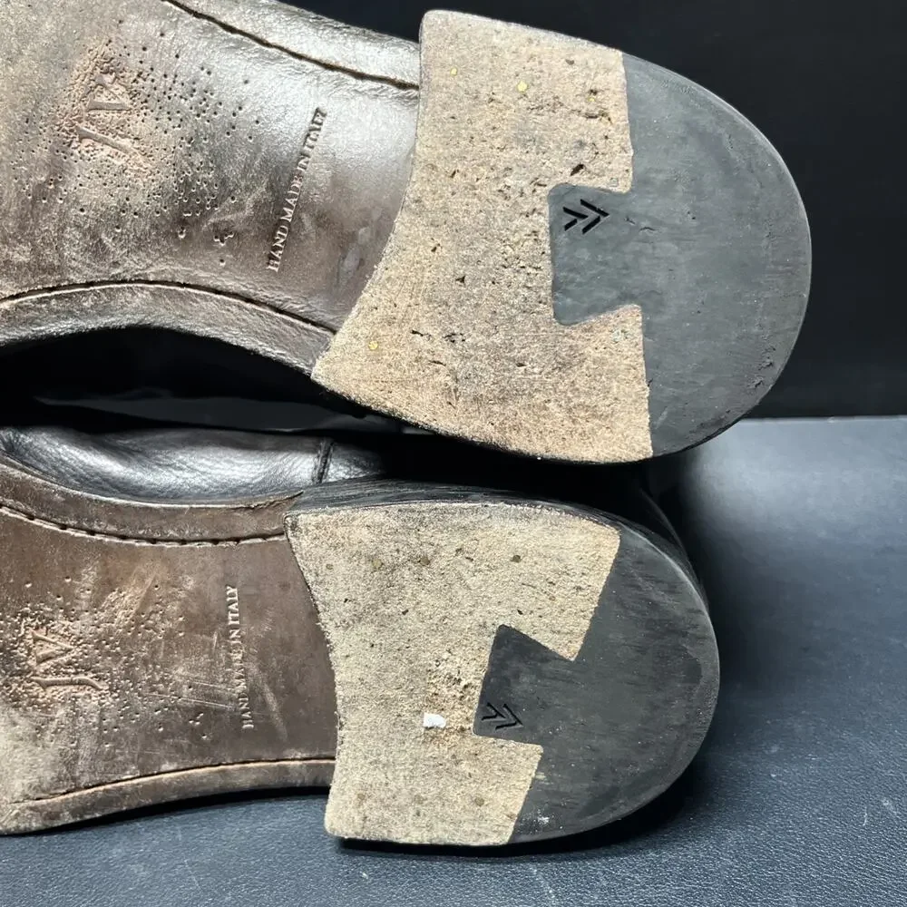 John Varvatos Fleetwood Distressed Leather Chelsea Boot Mens Size 9 Smokey Gray